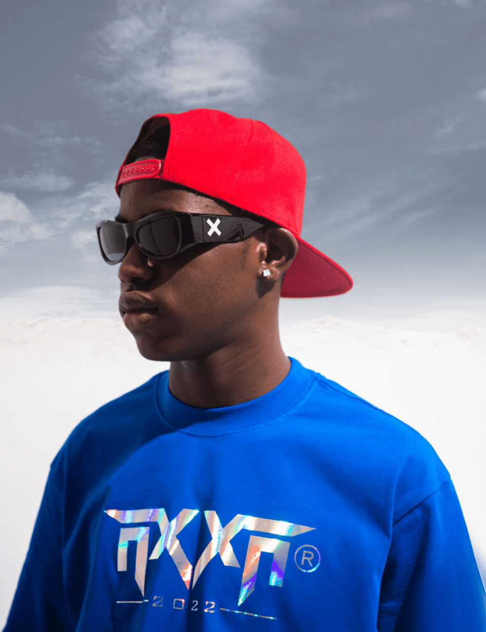 NXXN Reflective Deluxe Blue T-shirt