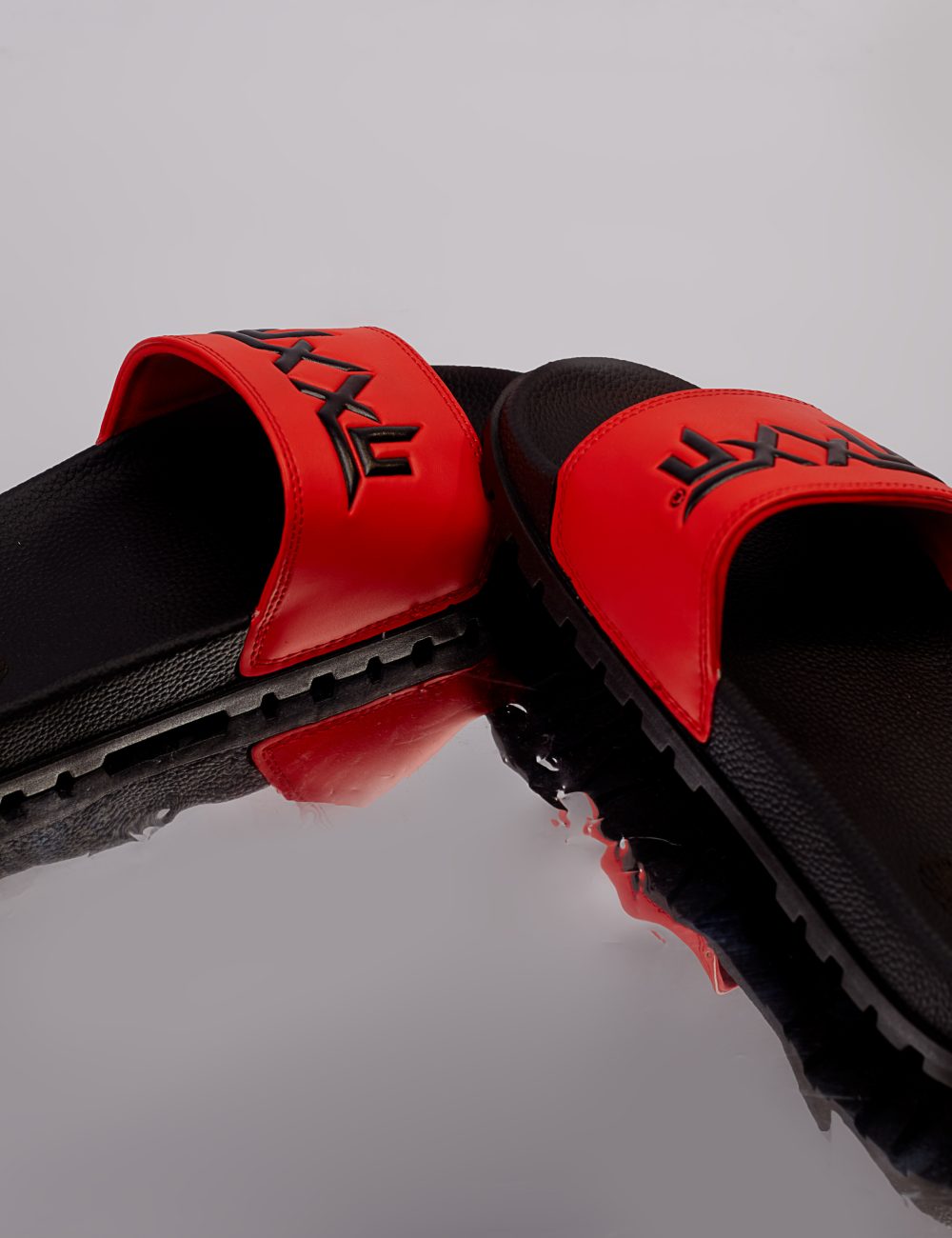 NXXN Lug Sole Slide Sandals (Red) - Image 2