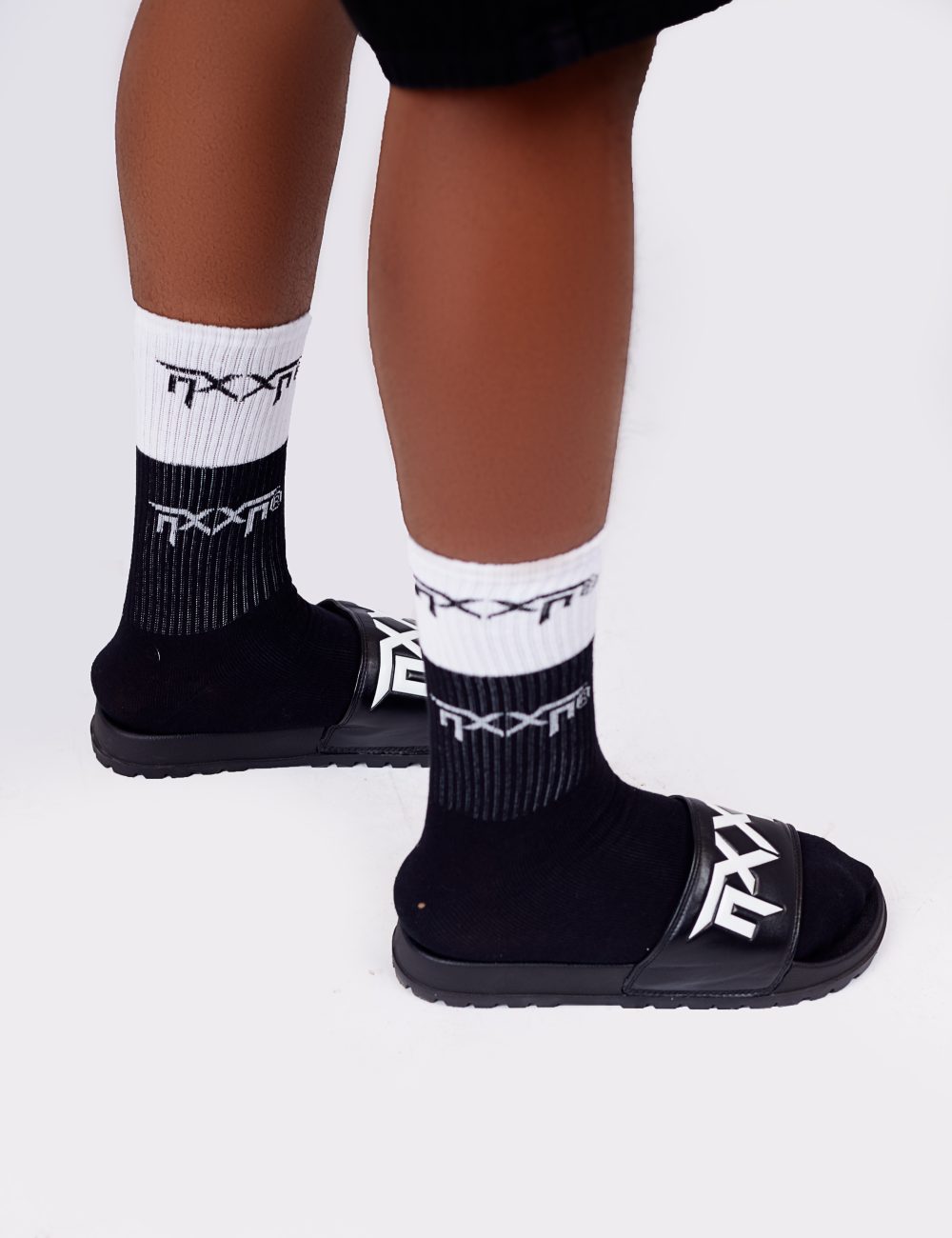 NXXN Lug Sole Slide Sandals (Black) - Image 3
