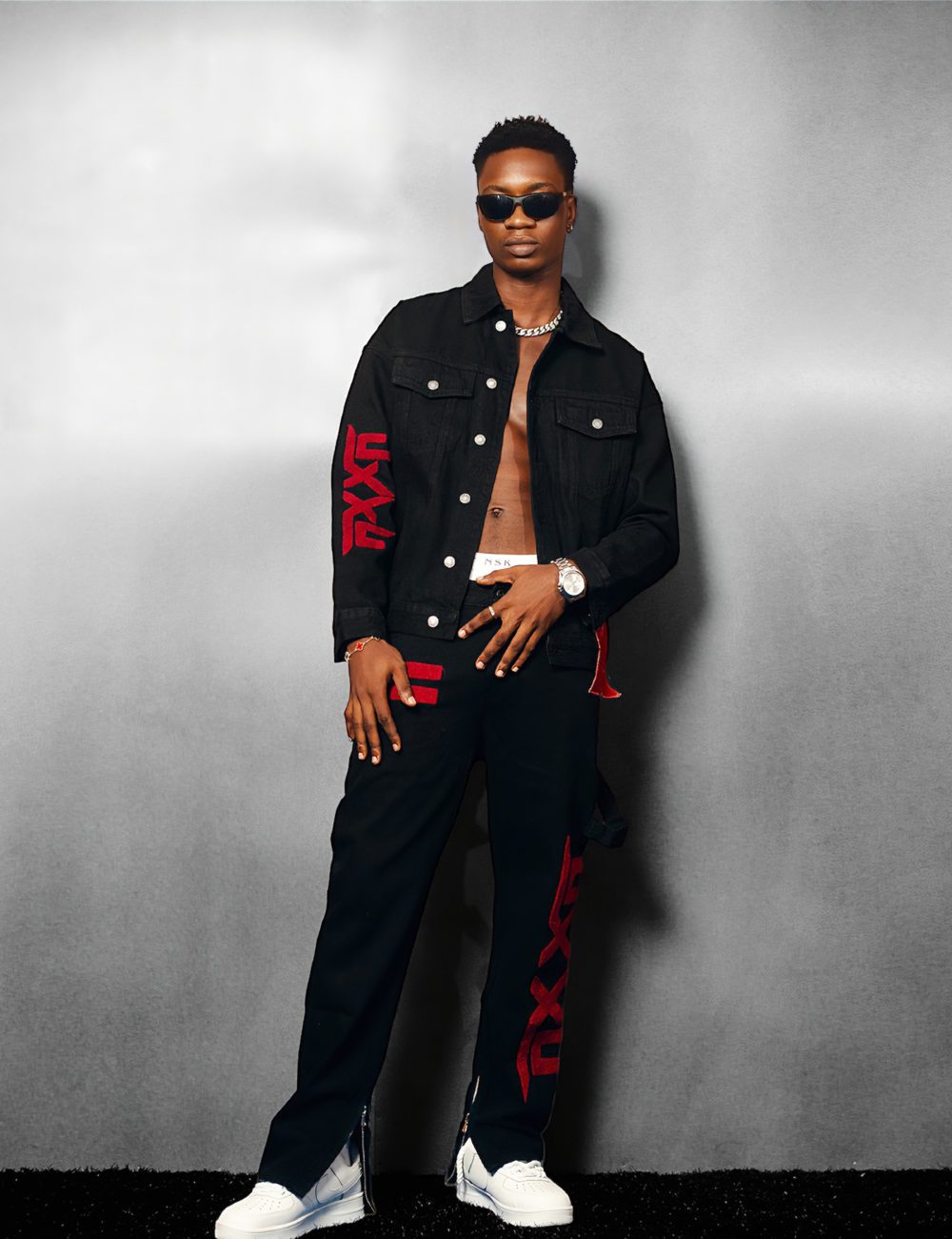 NXXN Sophomores' Denim Combo (Red)