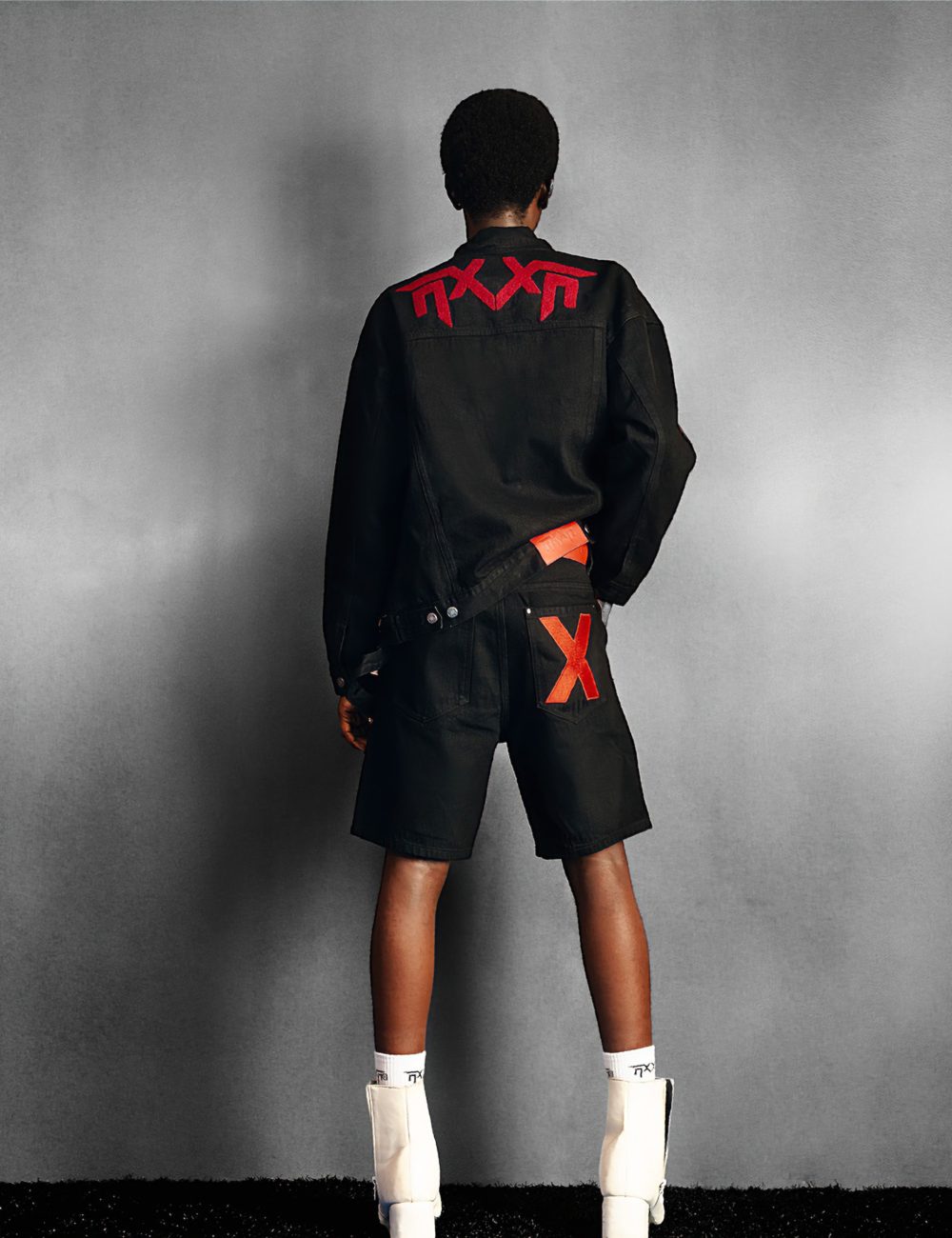 NXXN Sophomores' Arab Short Denim (Red) - Image 4