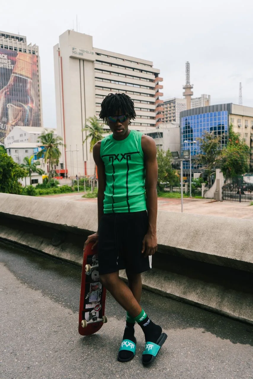 GREEN NXXN TANK TOP
