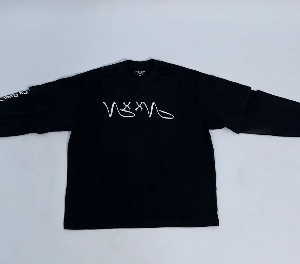 NXXN DOUBLE SLEEVES SHIRT BLACK - Image 3